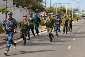 Đồn Biên phòng Cần Thạnh tổ chức “Ngày chạy thể thao quân sự” 2021