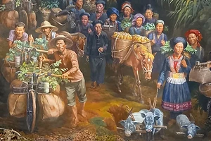 Bức tranh tròn “Điện Biên Phủ”: Dấu ấn mới của mỹ thuật Việt