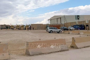 Căn cứ không quân Ain Al-Asad, nơi binh sĩ Mỹ đồn trú ở tỉnh Anbar, Iraq. Ảnh tư liệu: AFP/TTXVN