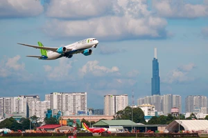 Bamboo Airways bay đúng giờ nhất 3 tháng (tính đến 18-3) với tỷ lệ 96,7%