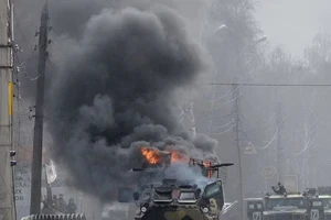 Lực lượng Nga đã tiến vào thành phố Kharkov, Ukraine. Ảnh: AFP/TTXVN