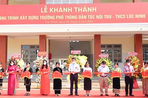 Lễ khánh thành Trường Phổ thông Dân tộc nội trú - THCS Lộc Ninh