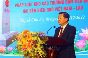 Phó Thủ tướng Lê Minh Khái phát biểu tại hội nghị. Ảnh: TTXVN