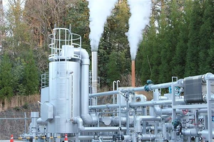 Nhà máy sản xuất khí hydro sạch từ địa nhiệt của Tập đoàn Obayashi ở tỉnh Oita