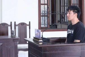 Bị cáo Lê Công Minh tại phiên toà
