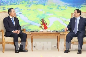Thủ tướng Phạm Minh Chính tiếp ông Ishiguro Norihiko. Ảnh: TTXVN