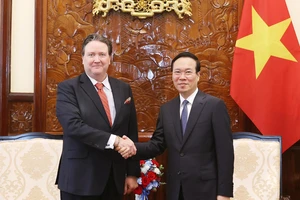 Chủ tịch nước Võ Văn Thưởng tiếp Đại sứ Hoa Kỳ tại Việt Nam Marc E. Knapper. Ảnh: TTXVN