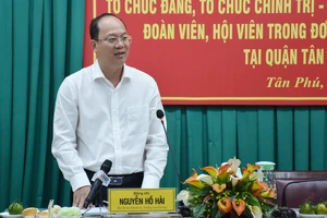 Đồng chí Nguyễn Hồ Hải phát biểu chỉ đạo tại hội nghị