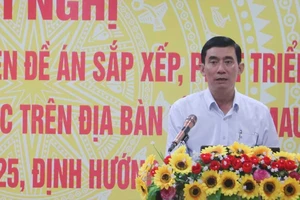 Ông Lê Hoàng Dự, Phó Giám đốc Sở GD-ĐT tỉnh Cà Mau phát biểu