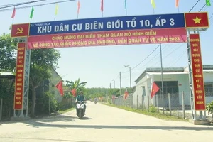 Một góc Khu dân cư liền kề chốt dân quân biên giới xã Thanh Hòa, huyện Bù Đốp
