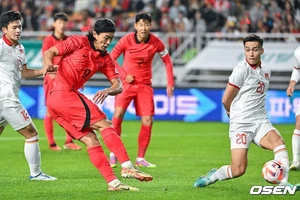 Trận đấu giao hữu của đội tuyển Việt Nam với Hàn Quốc