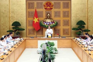 Phó Thủ tướng Lê Minh Khái phát biểu. Ảnh: TTXVN
