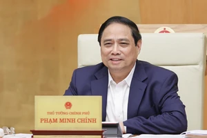 Thủ tướng Phạm Minh Chính chủ trì và phát biểu tại phiên họp Chính phủ thường kỳ, sáng 4-11. Ảnh: VIẾT CHUNG