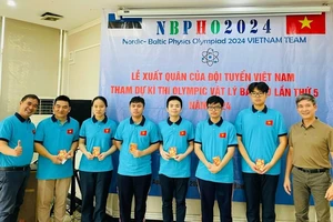 Các thành viên đội tuyển Việt Nam tham dự Olympic Vật lý Bắc Âu-Baltic năm 2024