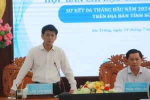 Bí thư Tỉnh ủy, Trưởng Ban Chỉ đạo Chuyển đổi số tỉnh Sóc Trăng Lâm Văn Mẫn phát biểu chỉ đạo