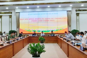 Phiên họp thứ nhất Hội đồng NVQS TPHCM dưới sự chủ trì của Chủ tịch UBND Nguyễn Thành Phong