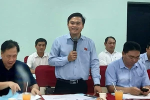 Trưởng Ban Văn hóa - Xã hội HĐND TPHCM Cao Thanh Bình phát biểu tại cuộc khảo sát