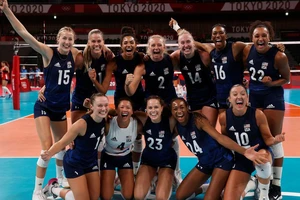 Đánh bại đội tuyển CH Dominica, tuyển bóng chuyền nữ Mỹ đã giành tấm vé vào bán kết của Olympic Tokyo 2020