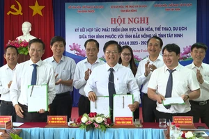 Bình Phước - Đắk Nông - Tây Ninh ký hợp tác phát triển văn hóa, thể thao và du lịch