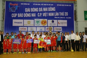 U.11 Biên Hoà vô địch Giải bóng đá nhi đồng Cúp Báo Đồng Nai - C.P. Việt Nam lần thứ 20