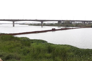 Đà Nẵng khẩn trương dựng đập ngăn mặn thứ 2 trên sông Cẩm Lệ