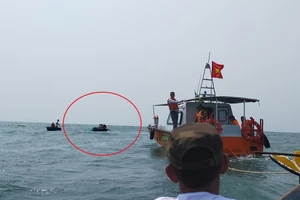 Lên phương án trục vớt tàu cá bị chìm trên vùng biển tỉnh Quảng Nam