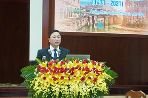 Quang cảnh buổi hội thảo "Quảng Nam - 550 năm hình thành và phát triển