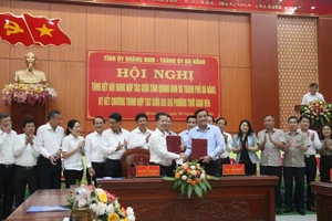 Quảng Nam và Đà Nẵng ký kết chương trình hợp tác giữa 2 địa phương