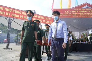 Quảng Trị: Truy điệu, an táng 24 hài cốt liệt sĩ hy sinh tại Lào 