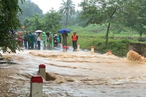 Nhiều khu vực ở Quảng Trị, Quảng Ngãi bị chia cắt, ngập nặng do mưa lớn 
