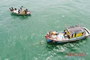 Vợ chồng đánh bắt cá trên biển Quảng Trị, 1 người mất tích, 1 người tử vong