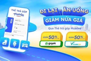 Giảm 50% trên Gojek và Xanh SM khi dùng Thẻ trả góp Muadee