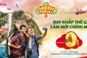 Bay xanh cùng Vietjet với siêu khuyến mãi Green Friday!