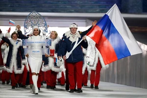 Quốc kỳ của Nga không được phép tung bay tại Olympic Tokyo 2020. Ảnh: AP