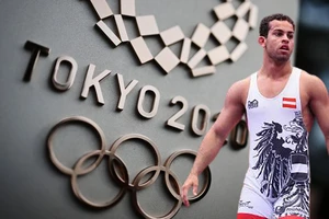Nam đô vật người Iraq Aker Al Obaidi tại Olympic Tokyo 2020