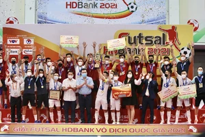 Thái Sơn Nam đăng quang Giải futsal VĐQG 2021. Ảnh: ANH TRẦN