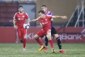 Viettel FC đánh bại đội khách Sài Gòn FC ở vòng 3 V-League 2022. Ảnh: MINH HOÀNG