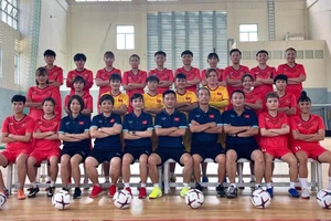 Đội tuyển futsal nữ Việt Nam đi Thái Lan tập huấn trong 1 tuần. Ảnh: ANH TRẦN