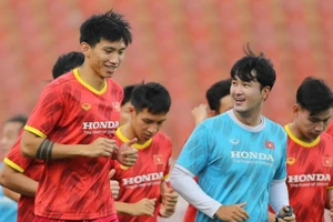 Đoàn Văn Hậu đã trở lại đội tuyển Việt Nam sau hơn 1 năm vắng mặt. ẢNH: DŨNG PHƯƠNG