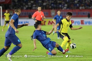 Malaysia của HLV Kim Pan-gon đánh bại Thái Lan ở King's Cup vào tháng 9-2022. ẢNH: FAM