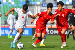 U20 Việt Nam nhận thất bại 1-3 trước U20 Iran. ẢNH: AFC 