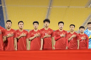U23 Việt Nam sẽ cạnh tranh với 9 đội khác cho mục tiêu bảo vệ tấm huy chương vàng SEA Games. ẢNH: ĐOÀN NHẬT