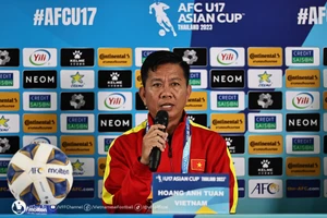 HLV Hoàng Anh Tuấn tự tin vào các tuyển thủ U17 Việt Nam trước vòng chung kết U17 châu Á 2023. 