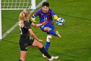 Thủ môn Kim Thanh được Sofascore chấm điểm cao nhất trận Nữ New Zealand - Nữ Việt Nam. ẢNH: GETTY 