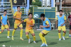 U23 Việt Nam tích cực chuẩn bị cho Giải U23 Đông Nam Á 2023. Ảnh: ĐOÀN NHẬT