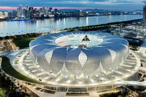 SVĐ Công viên Thể thao Hàng Châu là nơi tổ chức lễ khai mạc ASIAD 19. 