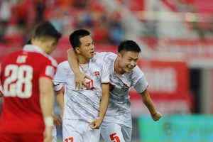 Hải Phòng đang đứng trước cơ hội vượt qua vòng bảng AFC Cup 2023-24. ẢNH: MINH HOÀNG 