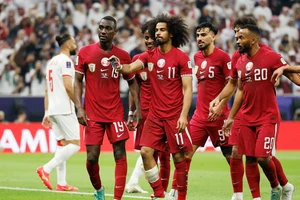 Qatar bảo vệ thành công chức vô địch Asian Cup. ẢNH: REUTERS
