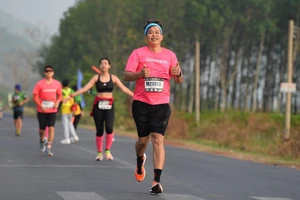 Runner Dương Hoàng Vũ tham dự cuộc thi chạy ở Tây Ninh năm 2023. ẢNH: FBNV 