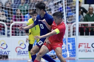 Đội trưởng Phạm Đức Hòa khả năng cao vắng mặt ở trận bán kết Giải futsal Đông Nam Á 2024 vì chấn thương. ẢNH: FAT 